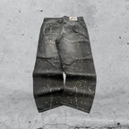 Denim Jeans Enyce Black Painted Baggy Fit (XL)